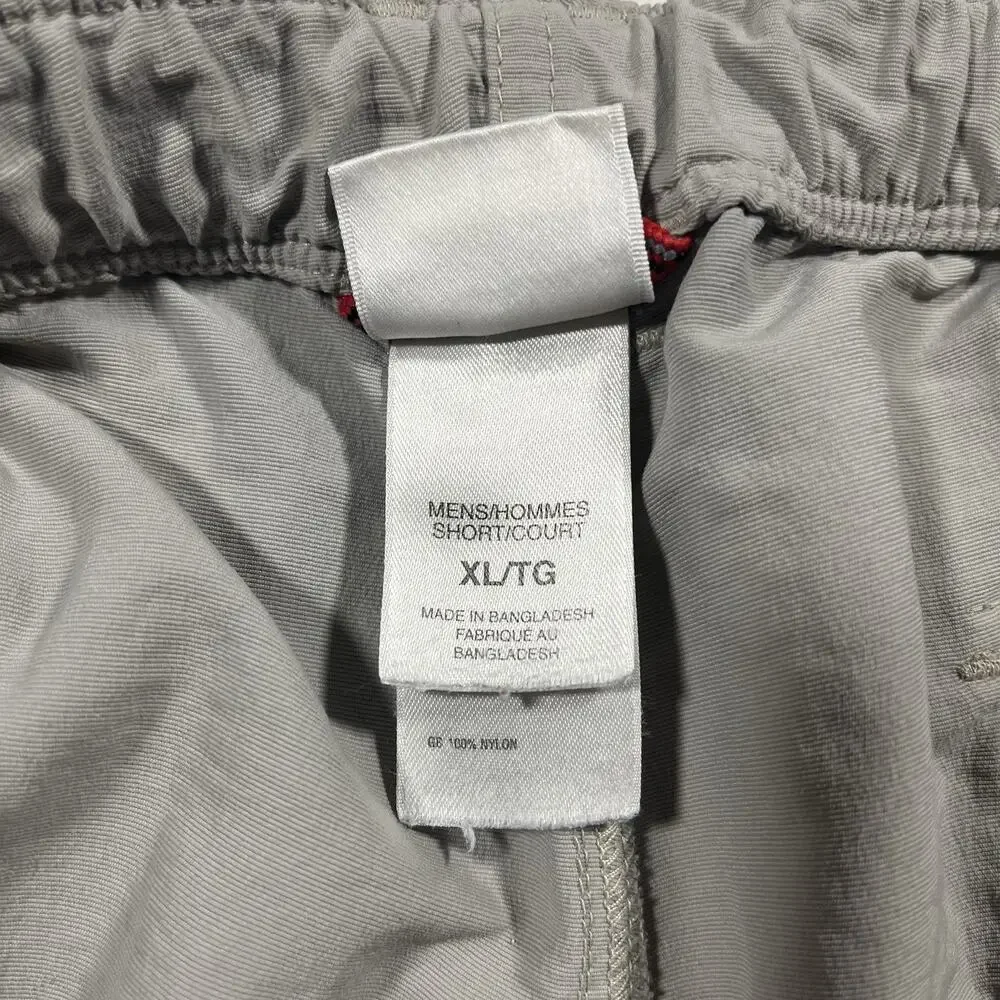 The North Face Convertible Zip Off Cargo Hiking Pants XL Beige Nylon